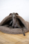 🐾 Cueva Cama de Lana Natural para Perros y Gatos – Refugio Acogedor Beige