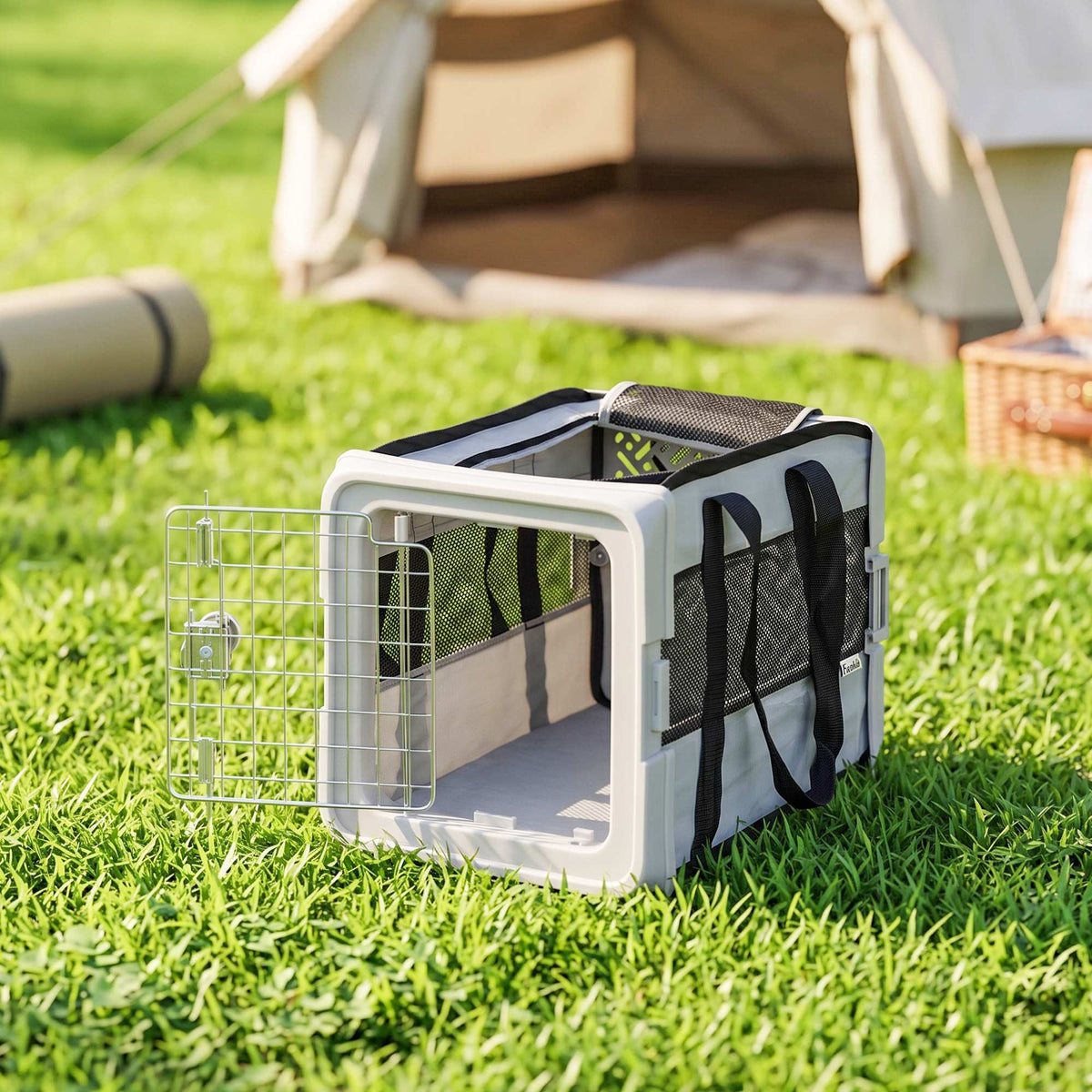🐾 Transportín Plegable para Perros y Gatos – Comodidad, Seguridad y Fácil Almacenamiento