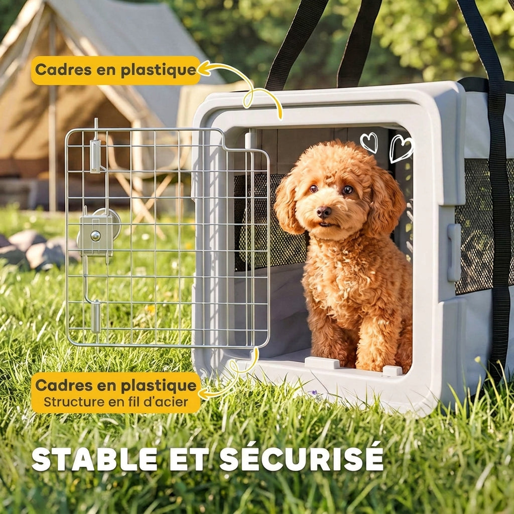 🐾 Transportín Plegable para Perros y Gatos – Comodidad, Seguridad y Fácil Almacenamiento