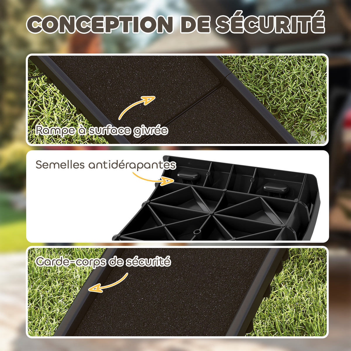 🐶 Rampa Plegable Antideslizante para Perros de 155 cm – Acceso Fácil y Seguro al Coche 🚗