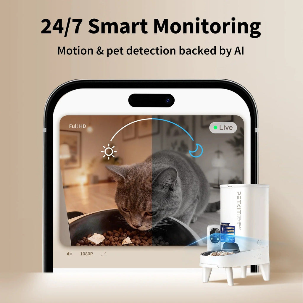 🐾 Comedero Automático Inteligente con IA, Reconocimiento Facial y Cámara en Directo 📱