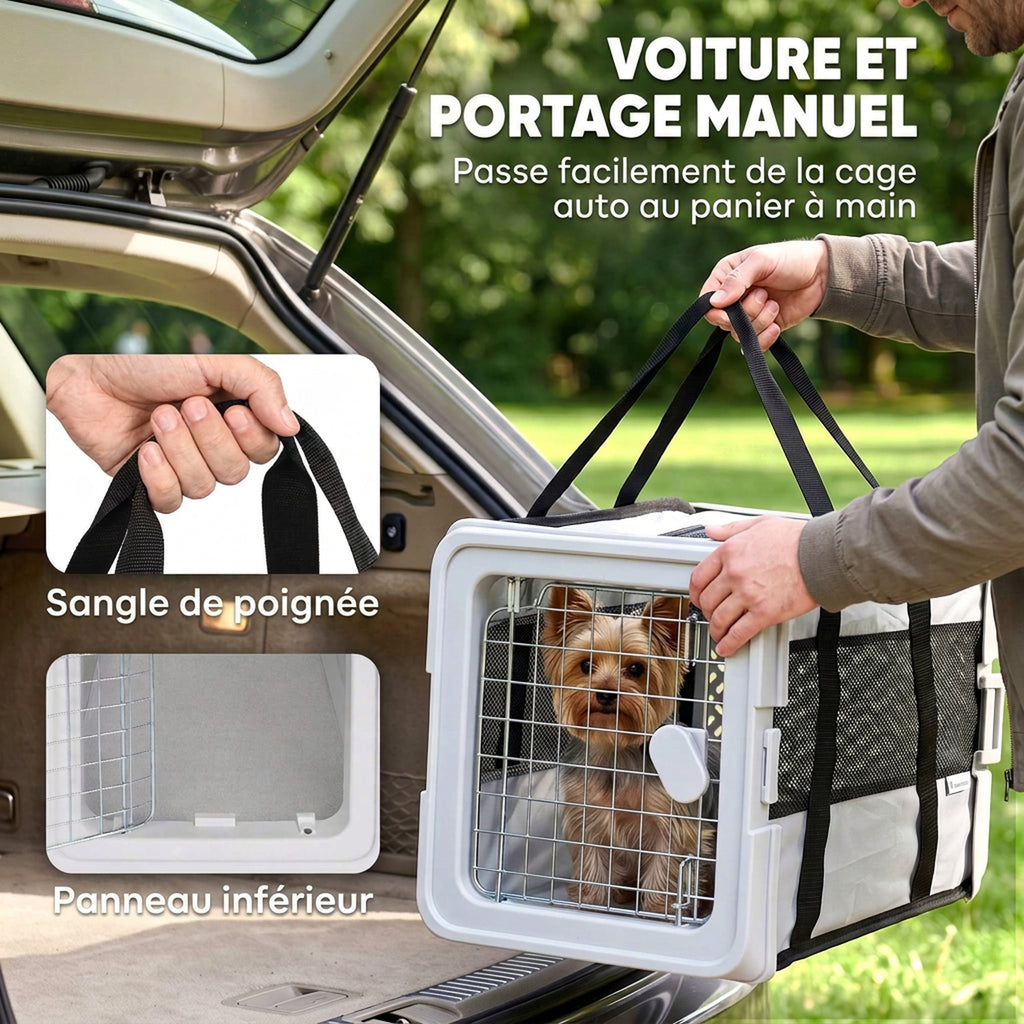 🐾 Transportín Plegable para Perros y Gatos – Comodidad, Seguridad y Fácil Almacenamiento